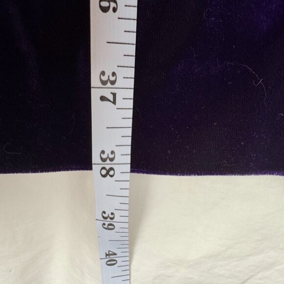 Royal Purple Velvet Long Sleeved Shirt and Maxi Skirt Set - Picture 16 of 16